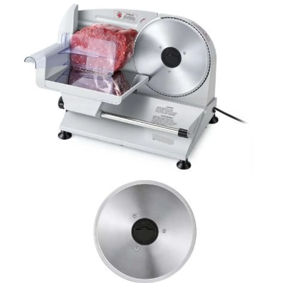 Meat Slicer, Electric Deli Slicer with Two 190mm - Image 2