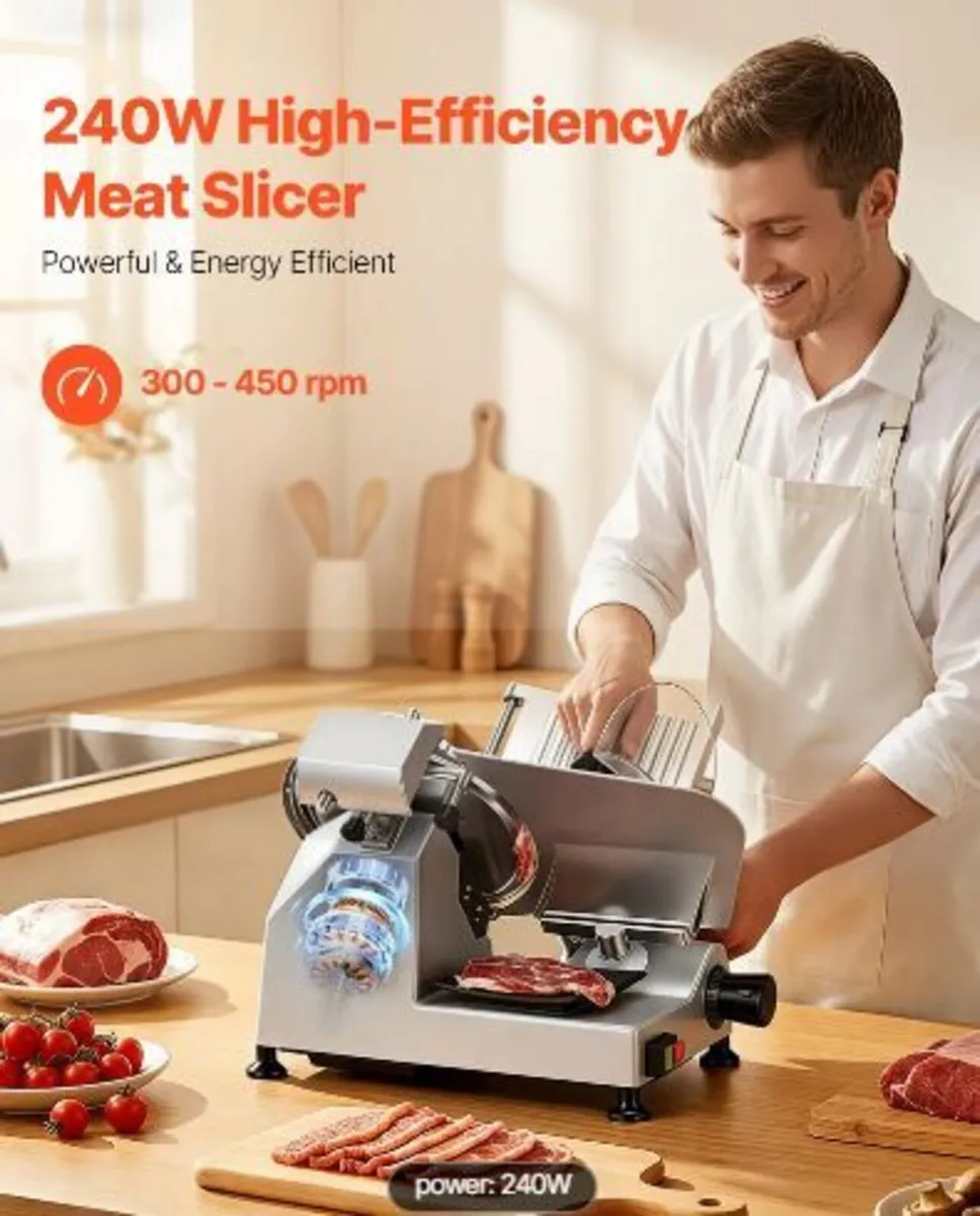 Commercial Meat Slicer, 240W - Image 3