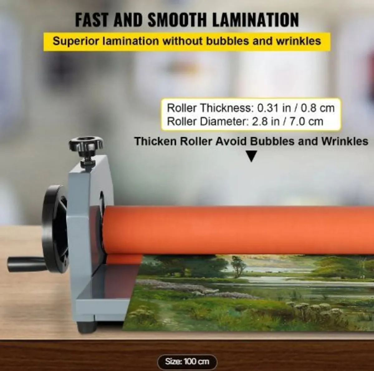 39" 1000MM Manual Cold Roll Laminator - Image 4