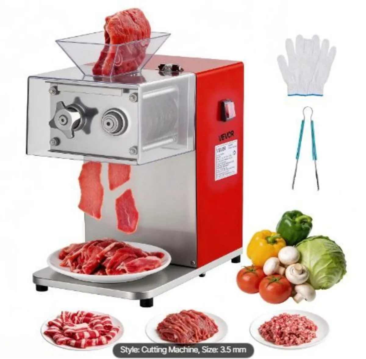 Meat Cutting Machine, 850W Commercial Slicer - Image 4