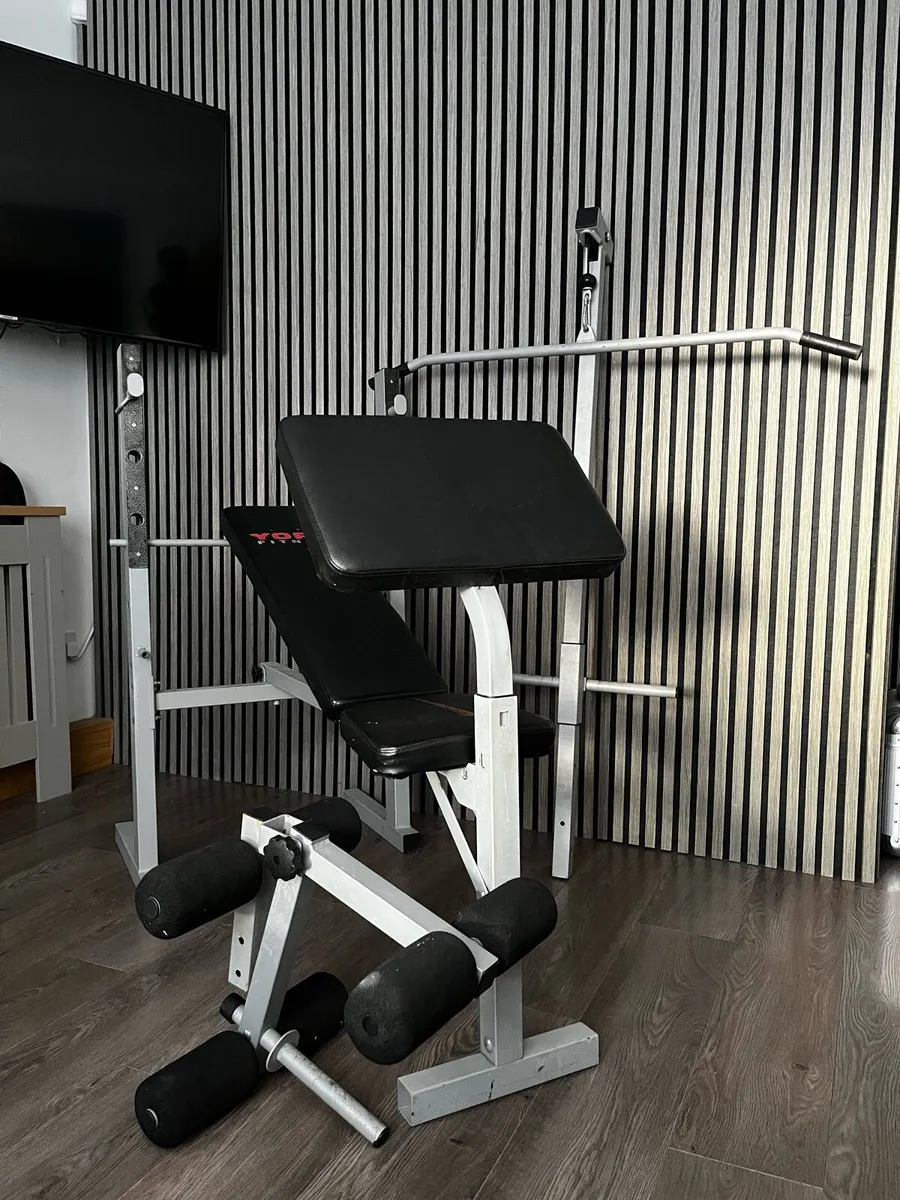 York Fitness weight bench & attachments - Image 3