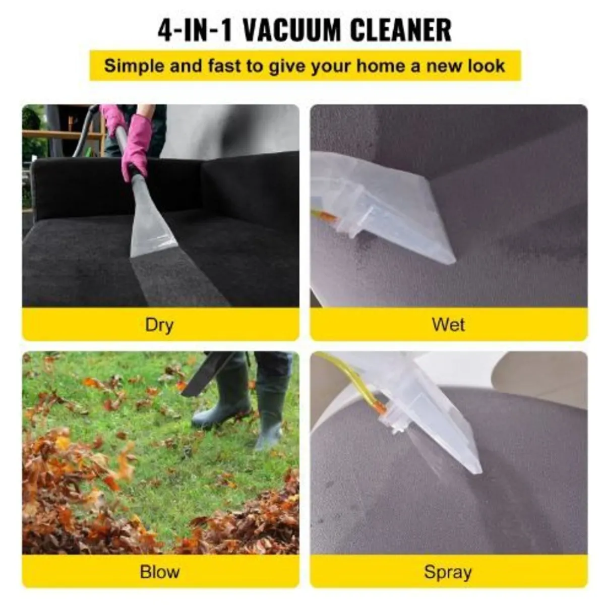 Wet Dry Vacuum Cleaner, 20.1 L 2 Peak HP - Image 2