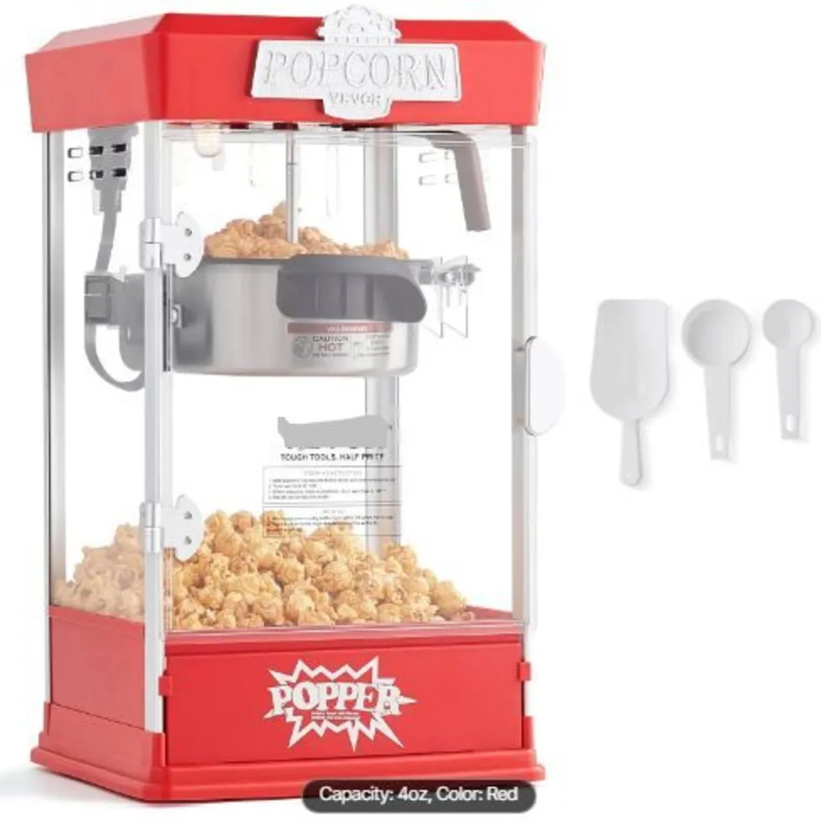 Popcorn Maker, 480W Popcorn Popper Machine - Image 1