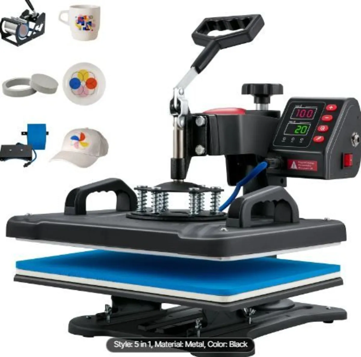 Heat Press, 5 in 1 Heat Press Machine - Image 1