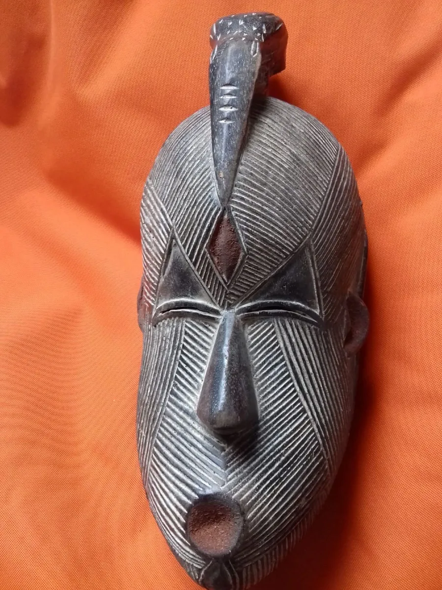 African wooden mask - Image 1