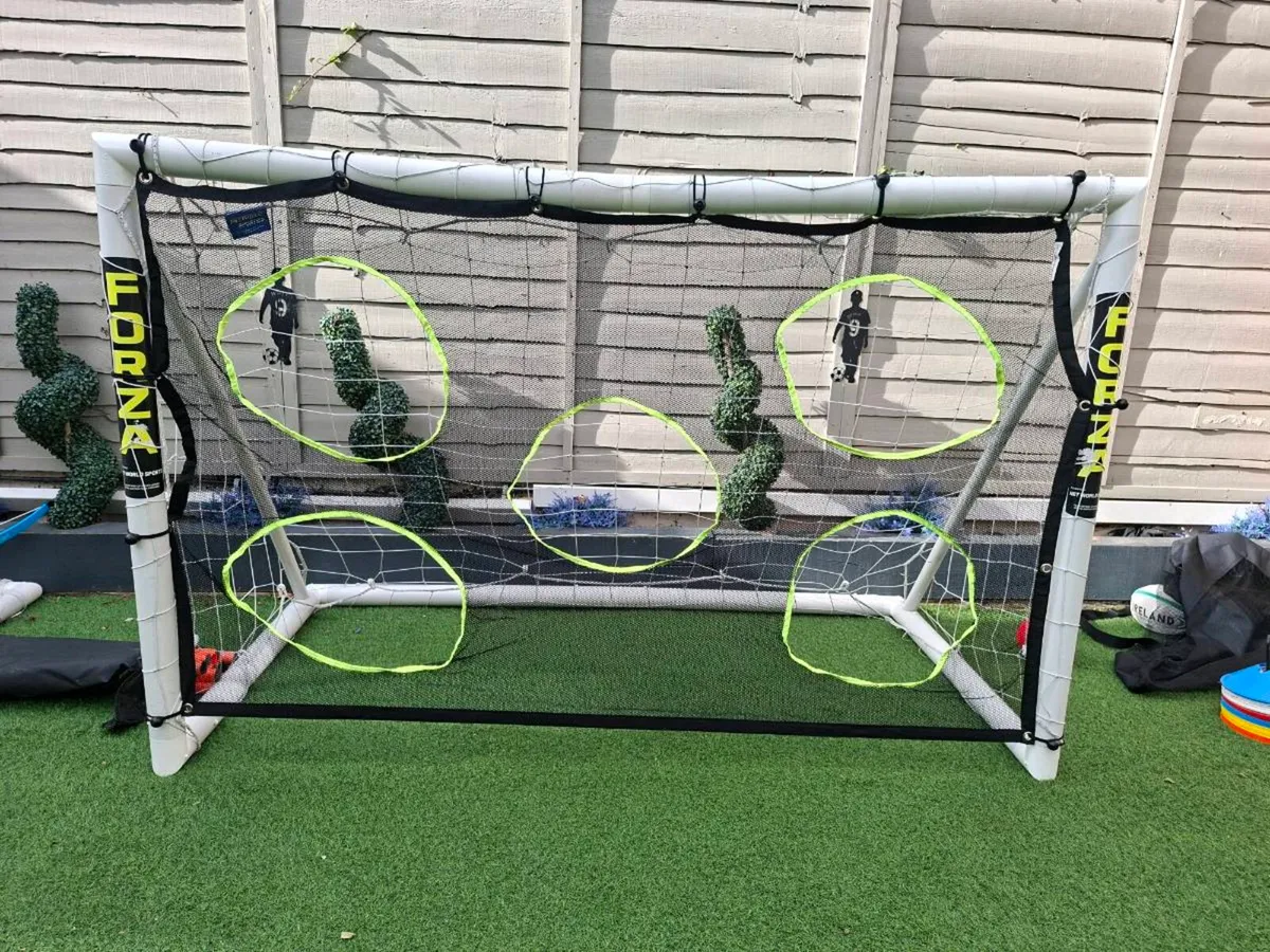 FORZA 6 x 4 ft Football Goal and Target Sheet - Image 1