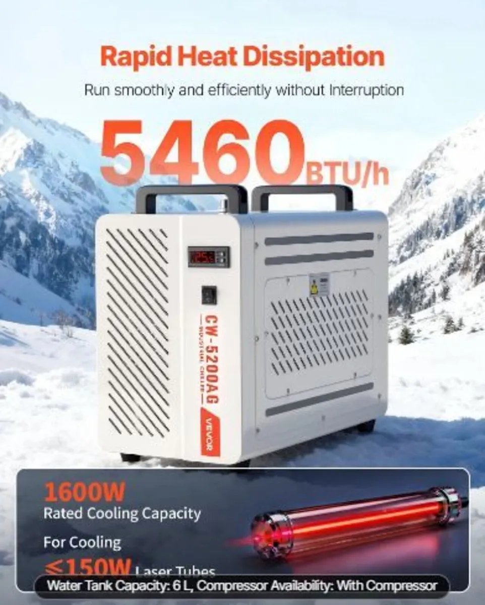 Industrial Water Chiller, 1600W - Image 1