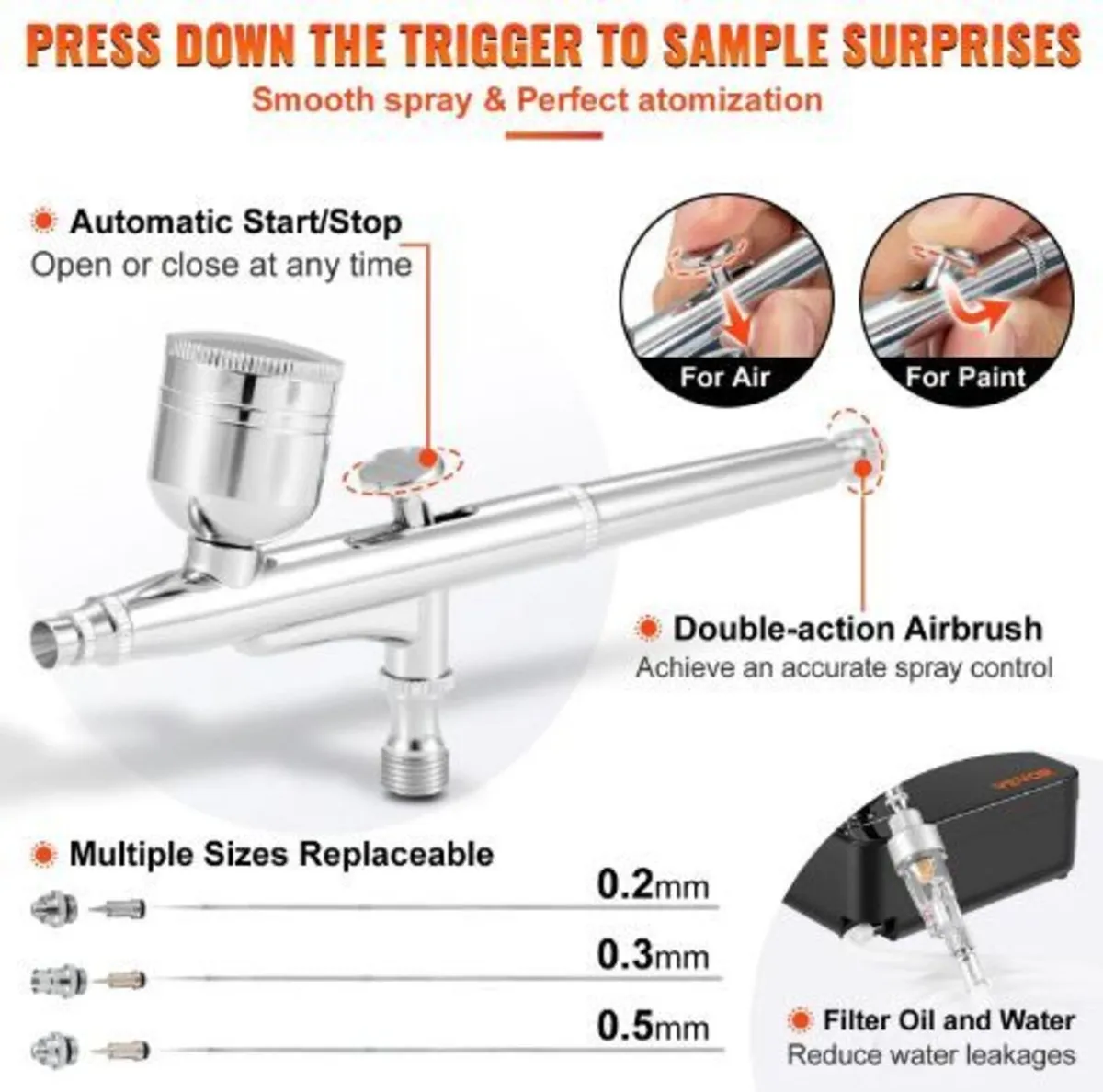 Airbrush Kit, Portable Airbrush Set - Image 1