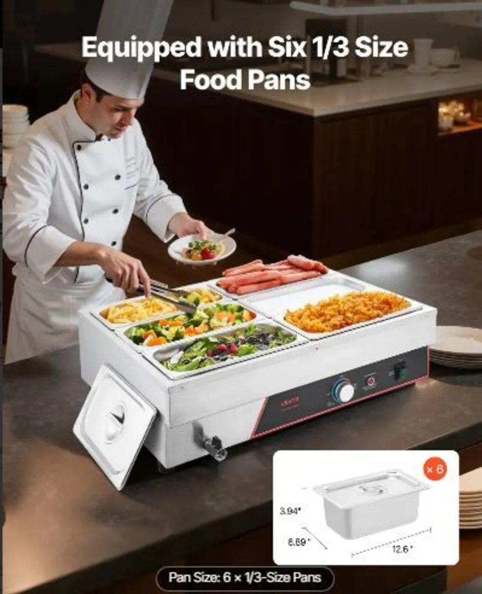Commercial Food Warmer, 1500W - Image 4