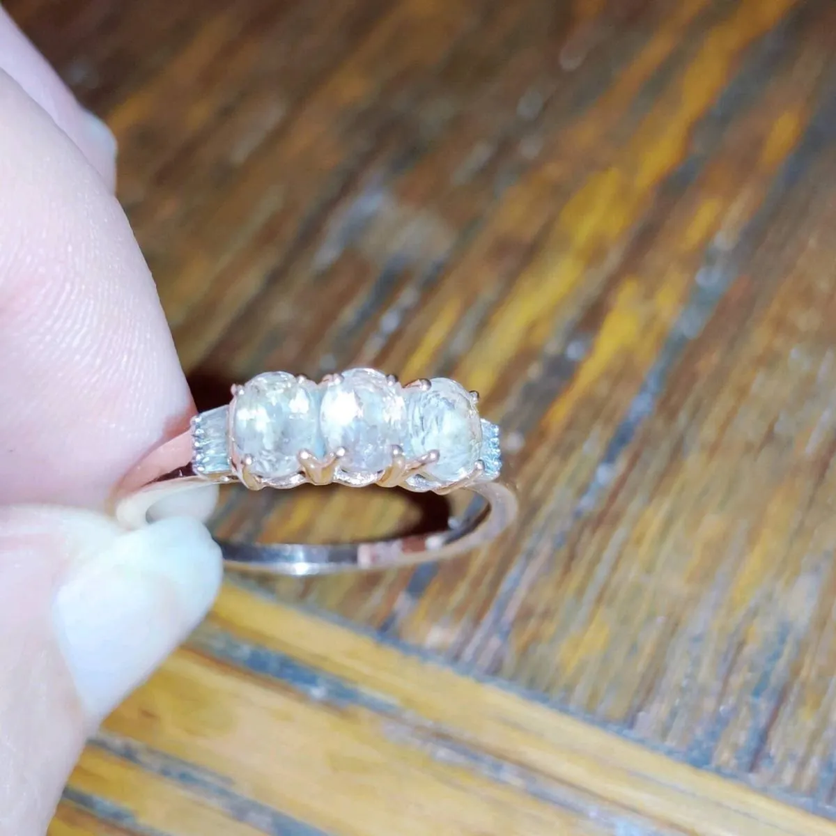 CHUNKY PINK SAPPHIRE & DIAMOND, 9CT Gold New Ring. - Image 1