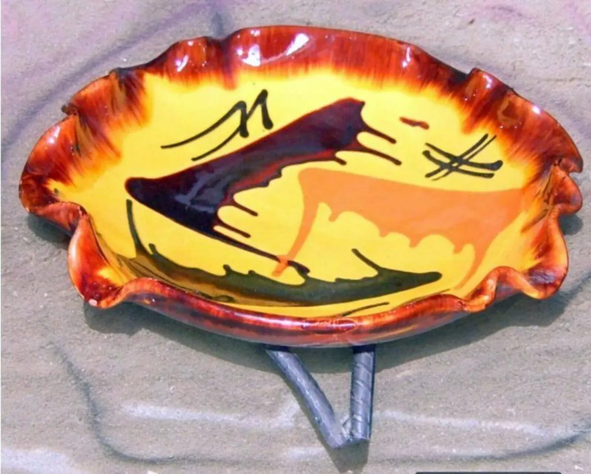 Vintage Mid-Century Thomas Buxo Ceramic /Iron Bowl - Image 4