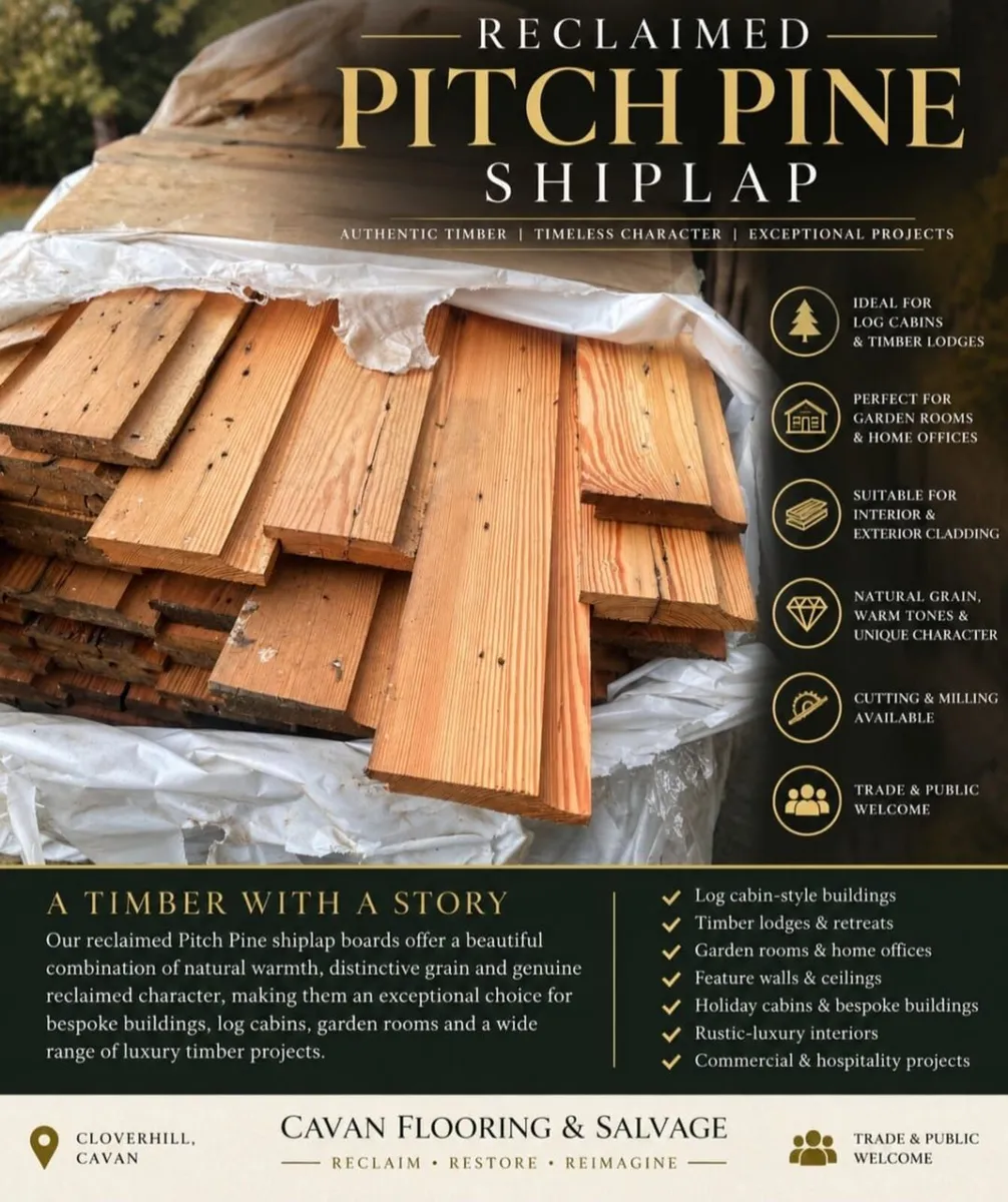 RECLAIMED PITCH PINE SHIPLAP  AUTHENTIC TIMBER FOR - Image 2