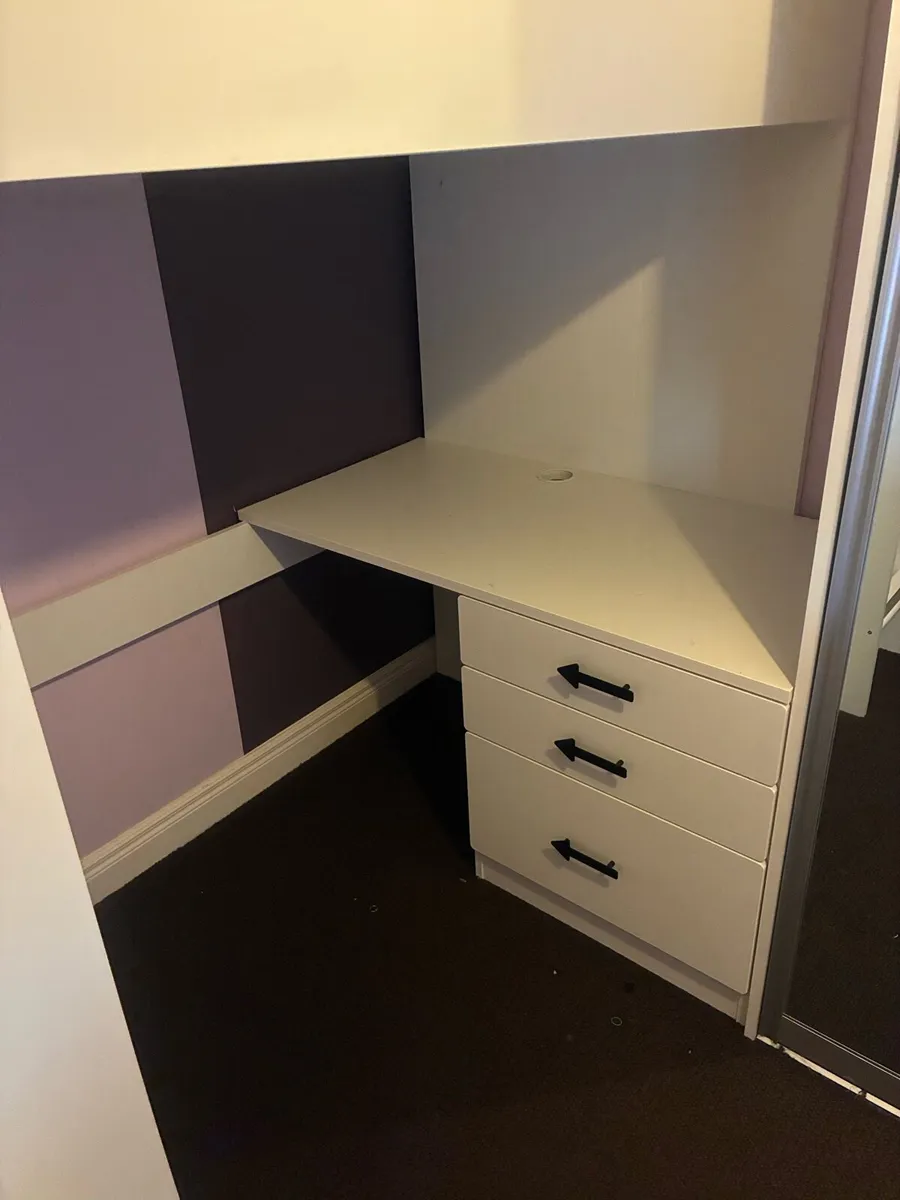 Loft bed - desk and wardrobe - Image 2