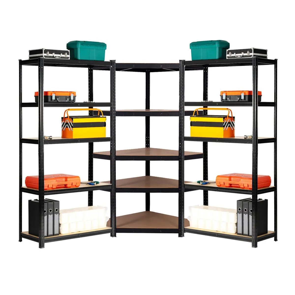 3 BAY SHELVING OFFER! | Black | 400mm Deep - Image 4
