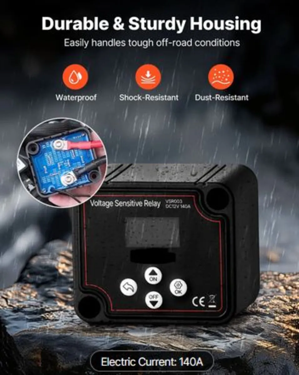 Dual Battery Isolator, 12V 140 Amp, Manual - Image 4