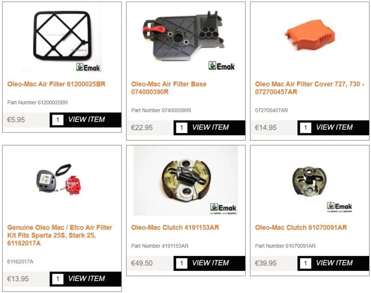 Oleo Mac / Efco Spare Parts - Image 2