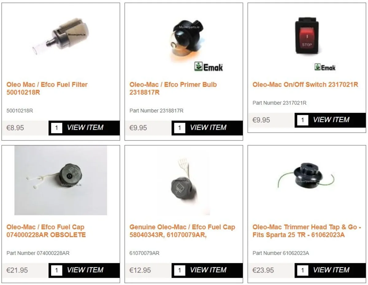Oleo Mac / Efco Spare Parts - Image 4