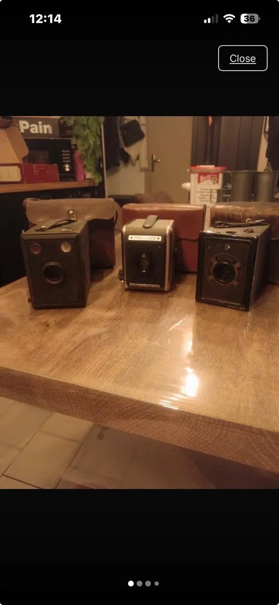 3 Vintage cameras - Image 1