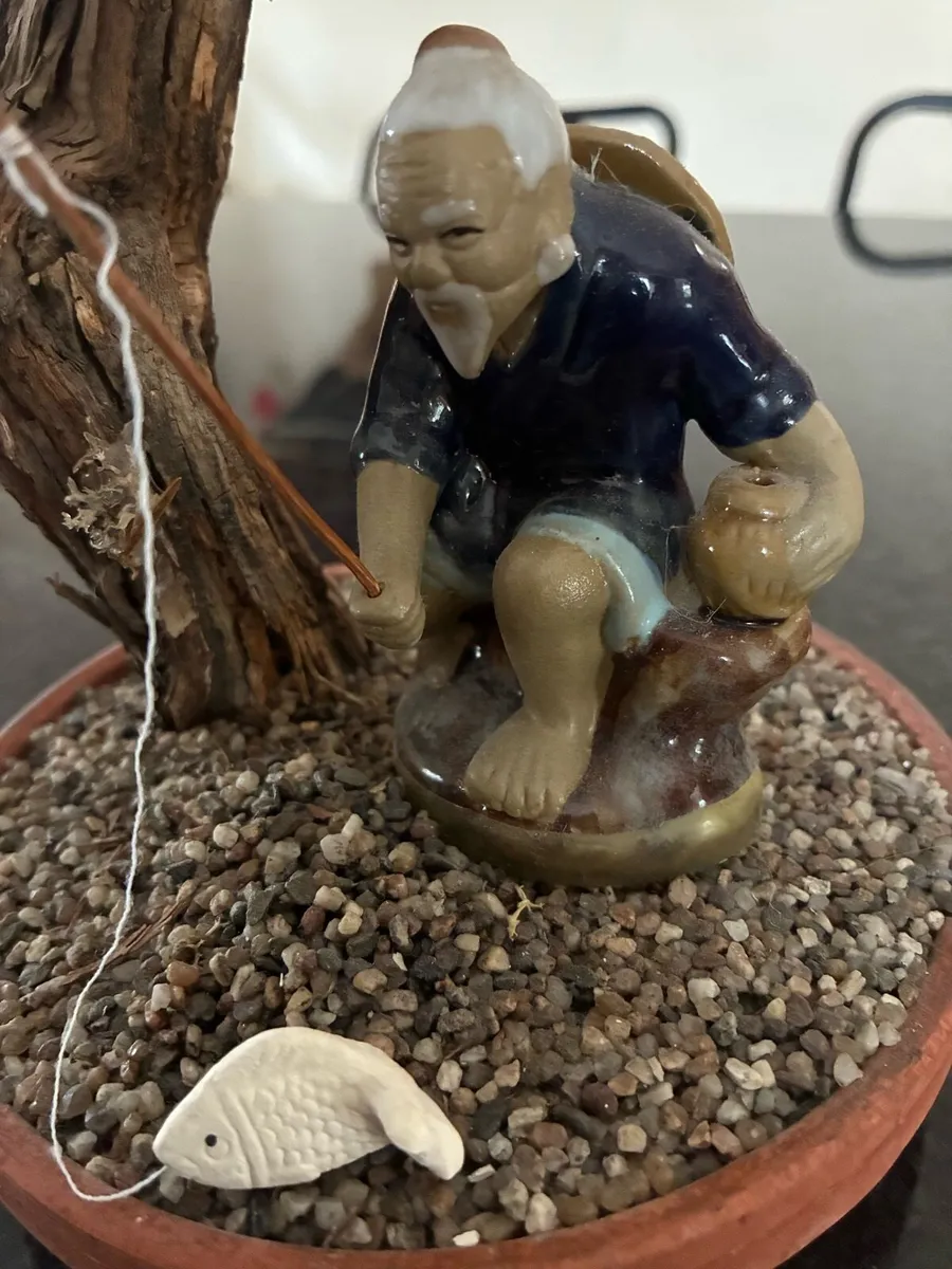 Chinese Shiwan Mudman fisherman figurine, - Image 2