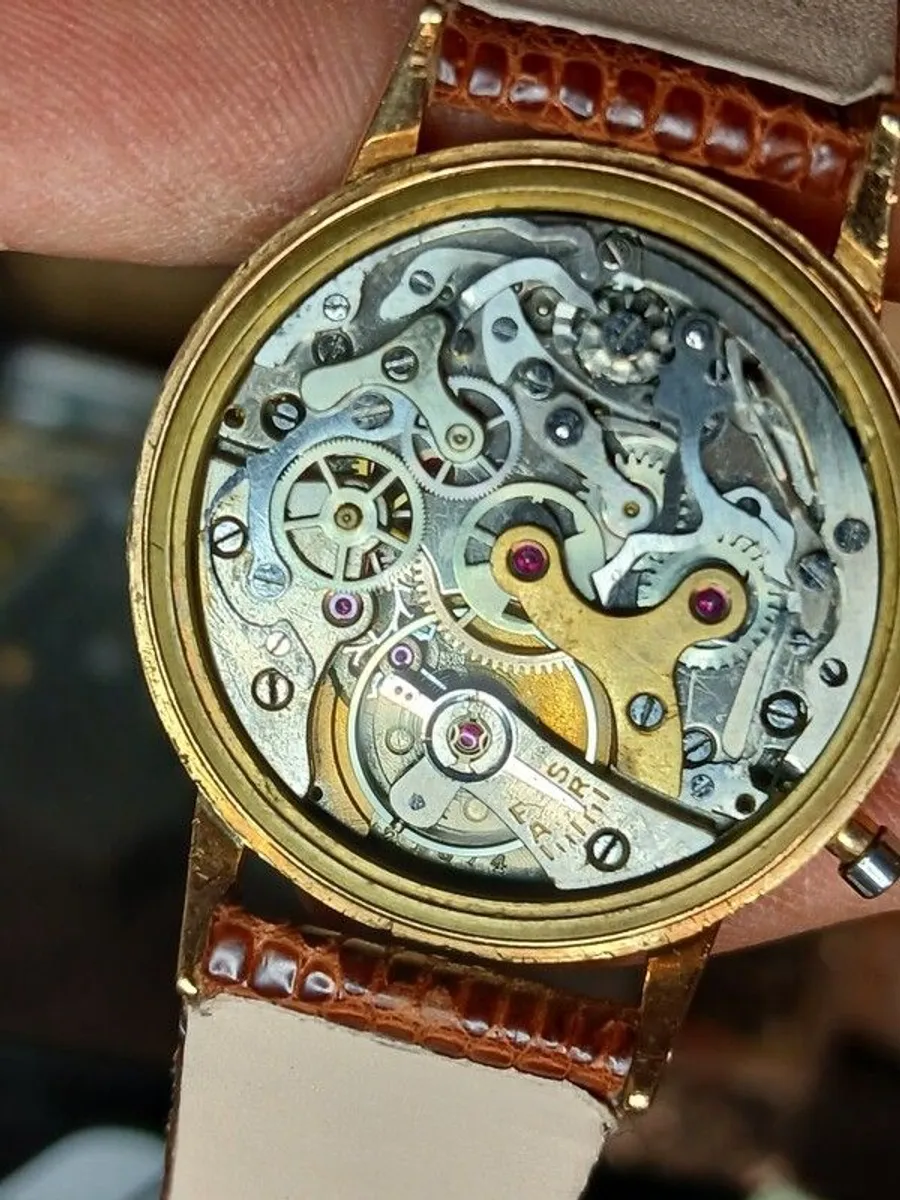 LiP vintage cronograph 50's 18k gold - Image 2