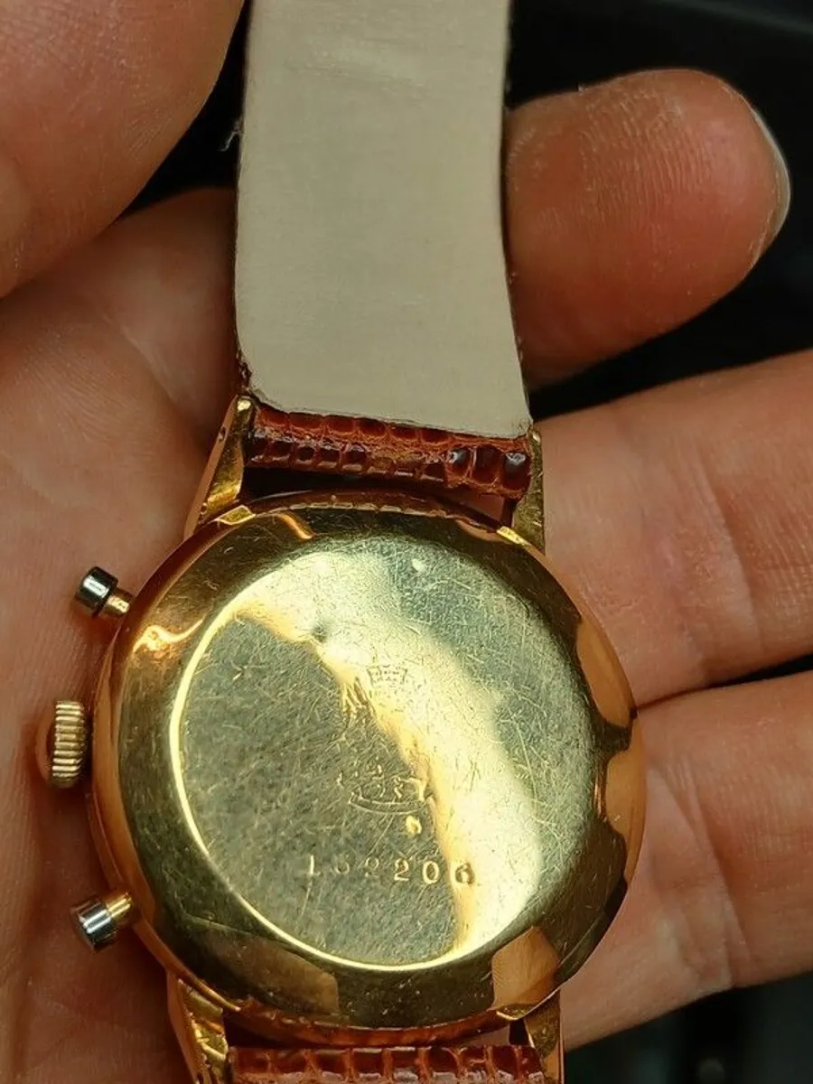 LiP vintage cronograph 50's 18k gold - Image 4