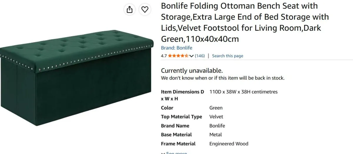 Household downsizing - Ottoman, kitchenware - Image 2
