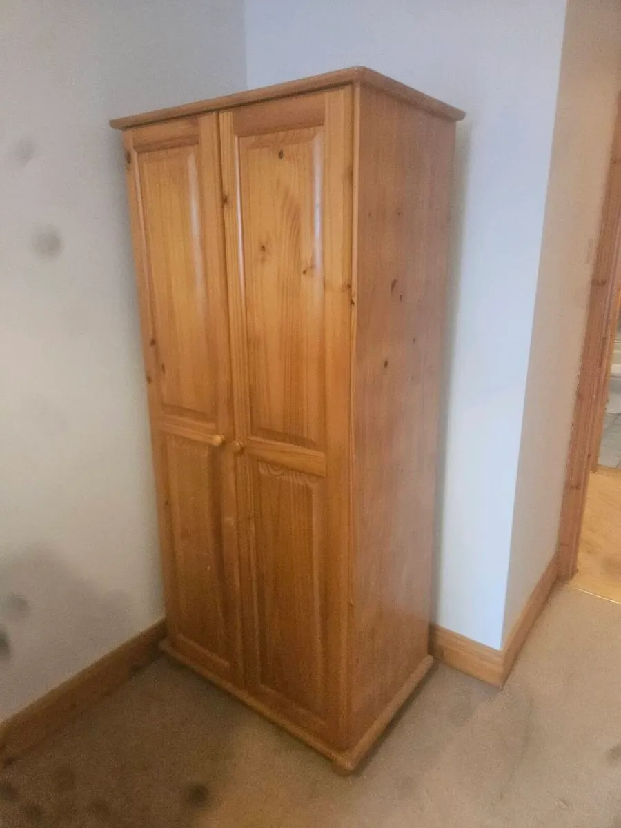Solid Pine chest  €40
Wardrobe free - Image 3