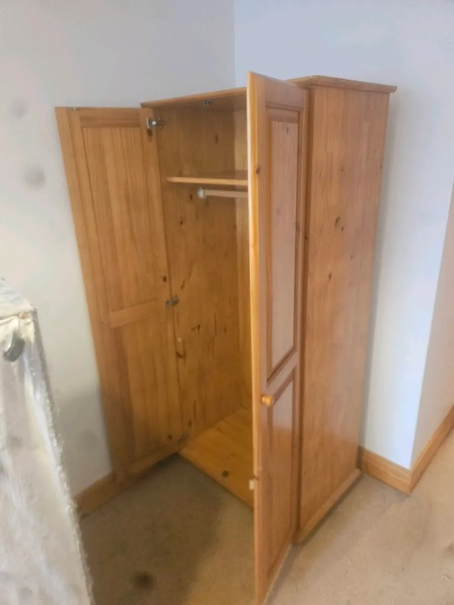 Solid Pine chest  €40
Wardrobe free - Image 4
