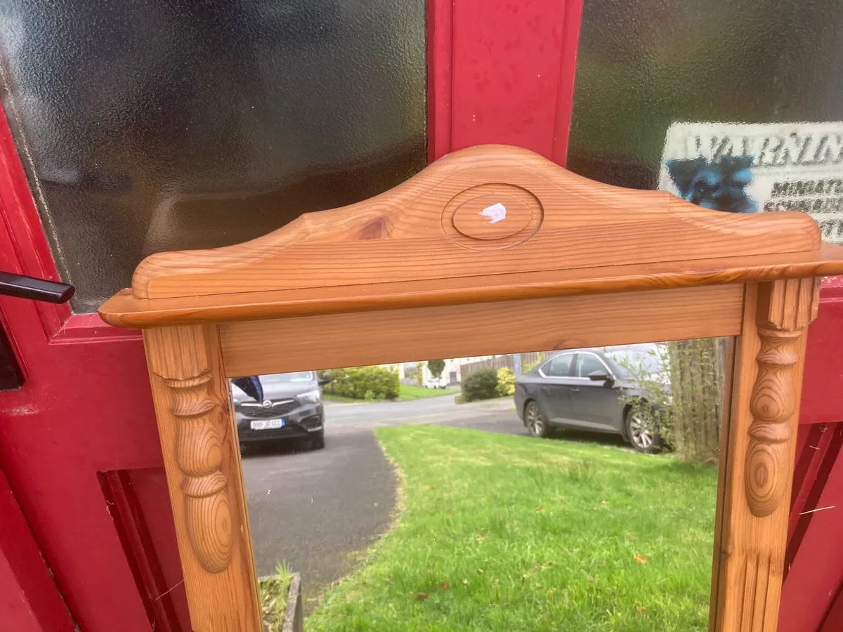 Pine wall mirror - Image 2