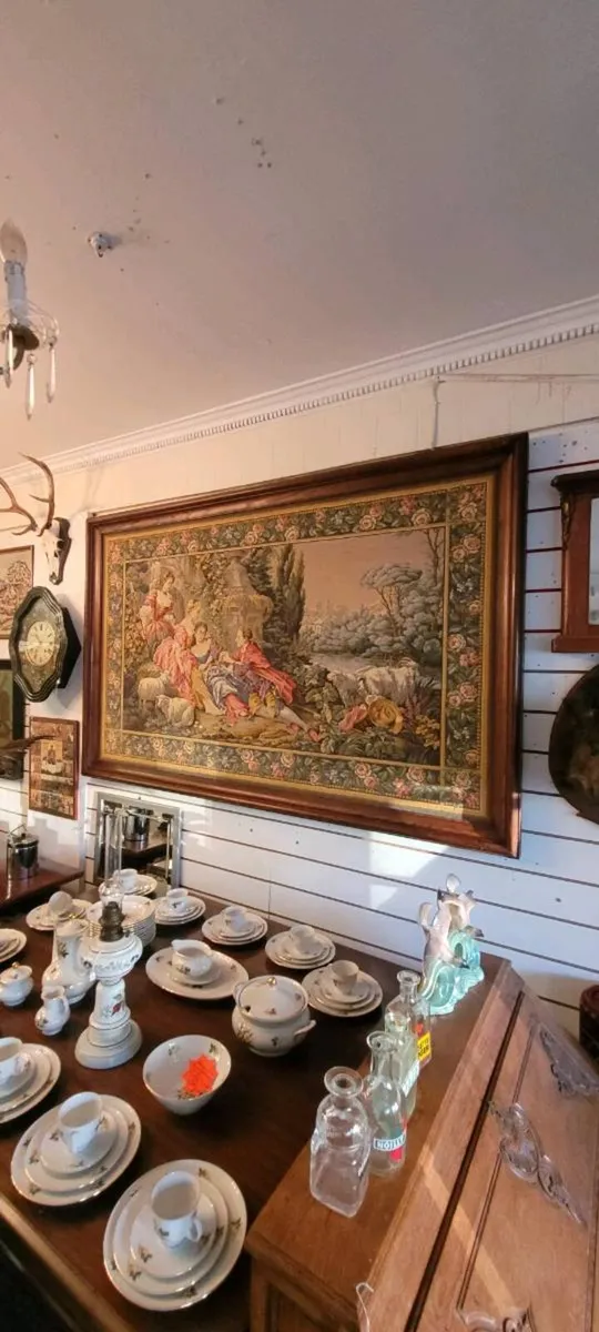 Large antique french tapestry - Image 1