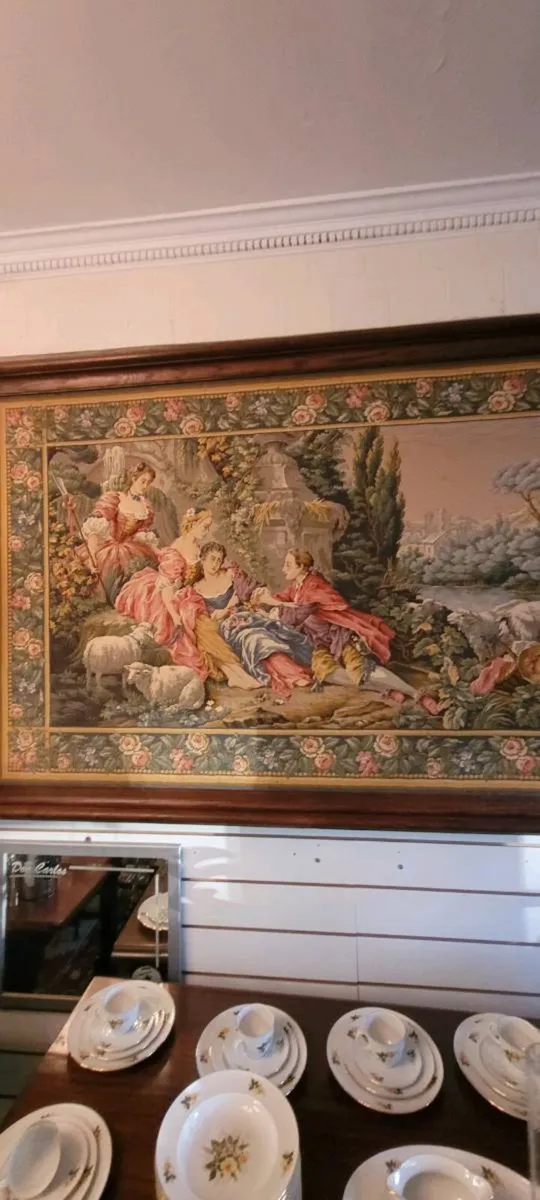 Large antique french tapestry - Image 3
