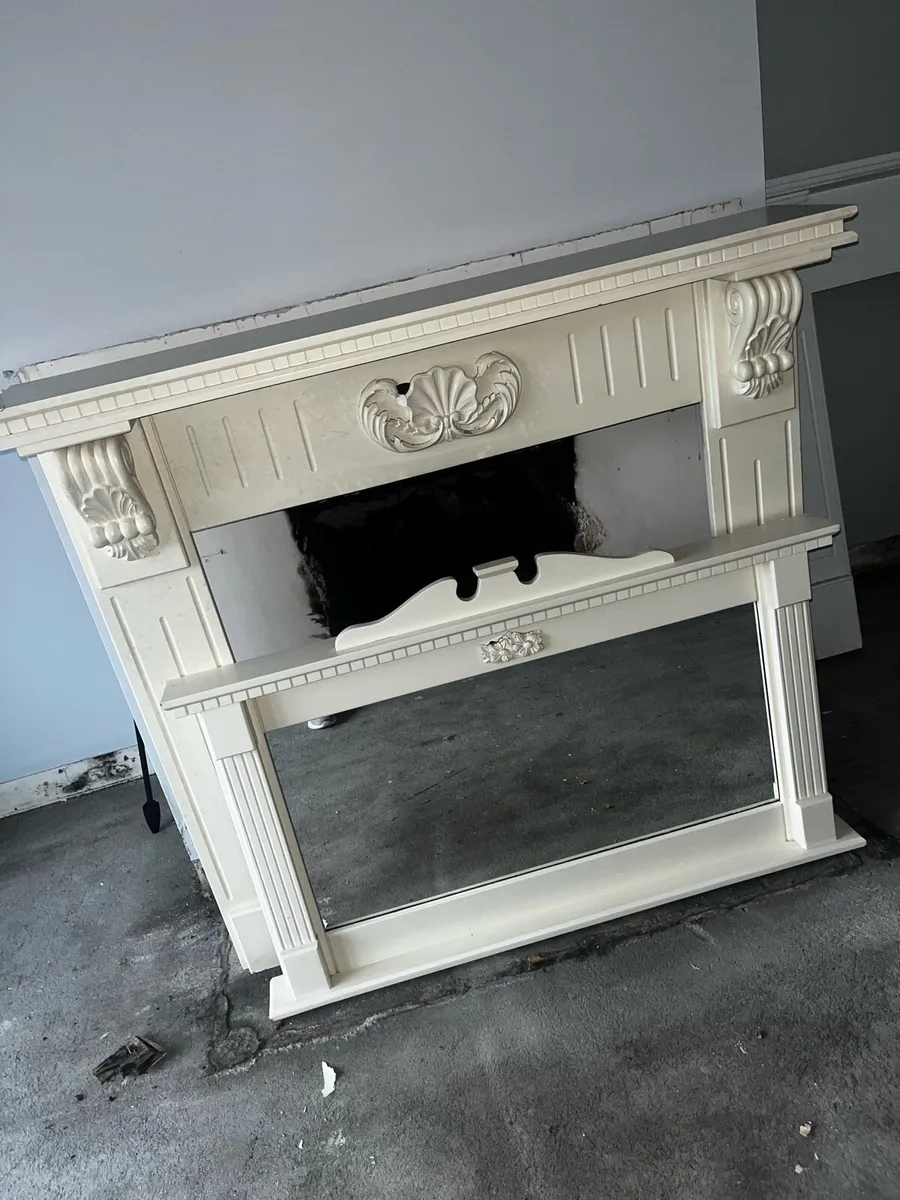 Mirror & fireplace surround - Image 2