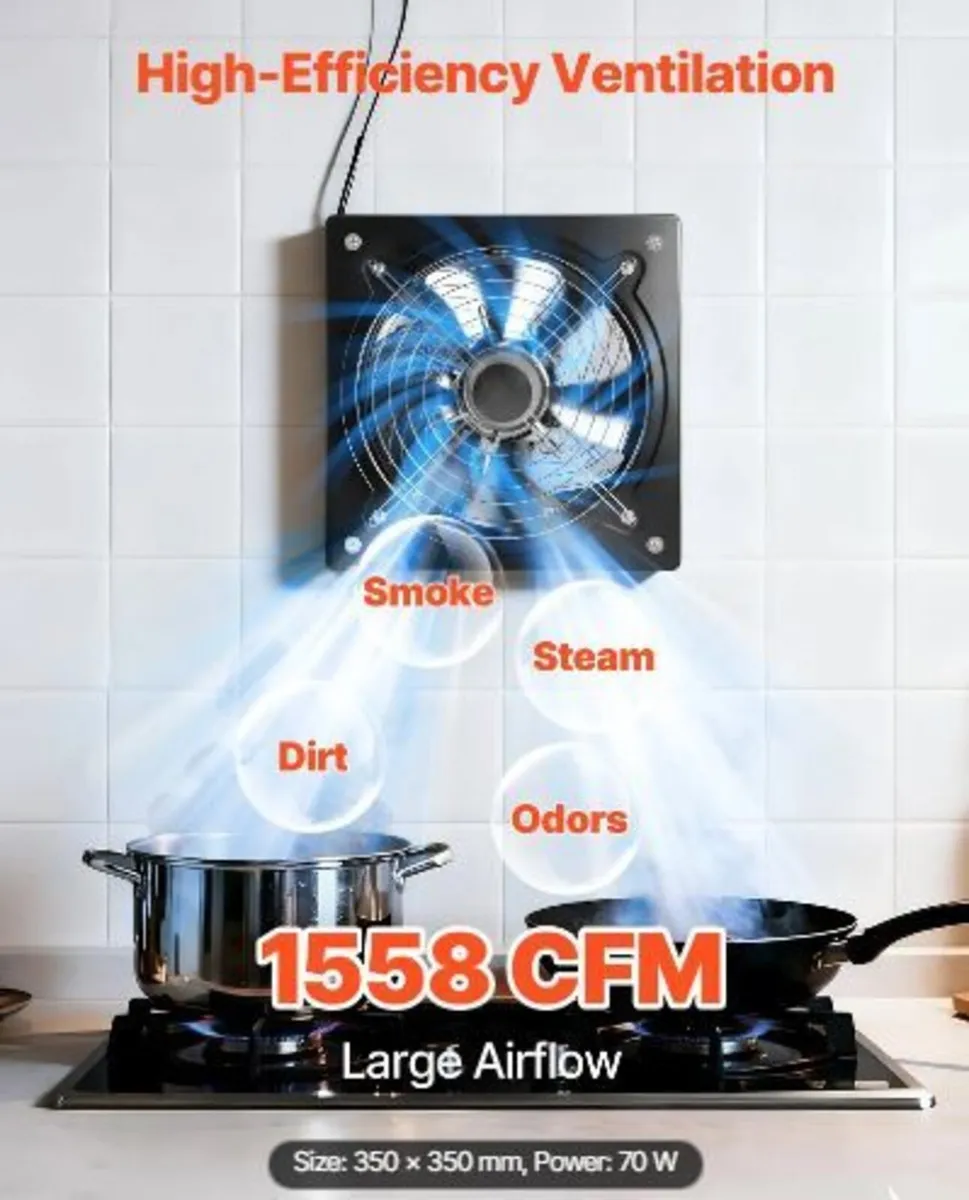30.5 cm Exhaust Fan, 1558 CFM High Velocity - Image 2