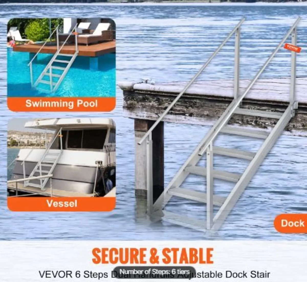 Aluminum Dock Ladder Boat Dock Ladder - Image 2