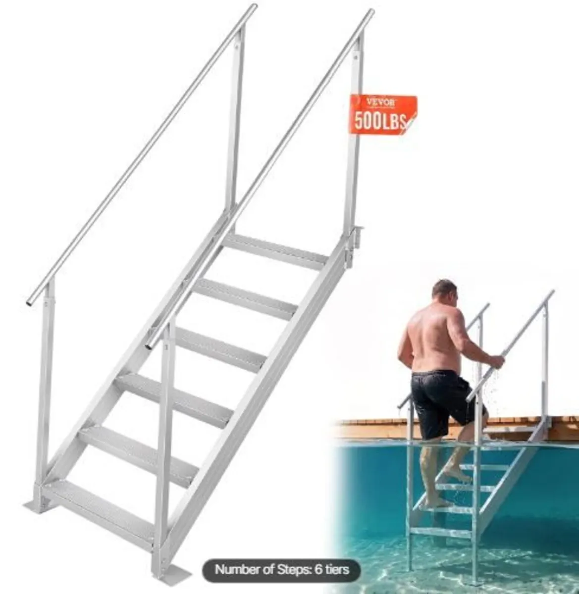 Aluminum Dock Ladder Boat Dock Ladder - Image 3