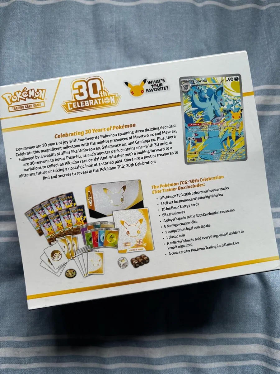 Pokemon 30th Celebration ETB SEALED - Image 3