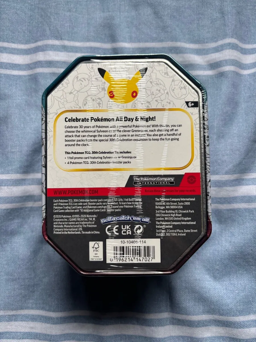 Pokemon 30th Celebration Tin SEALED - Image 3