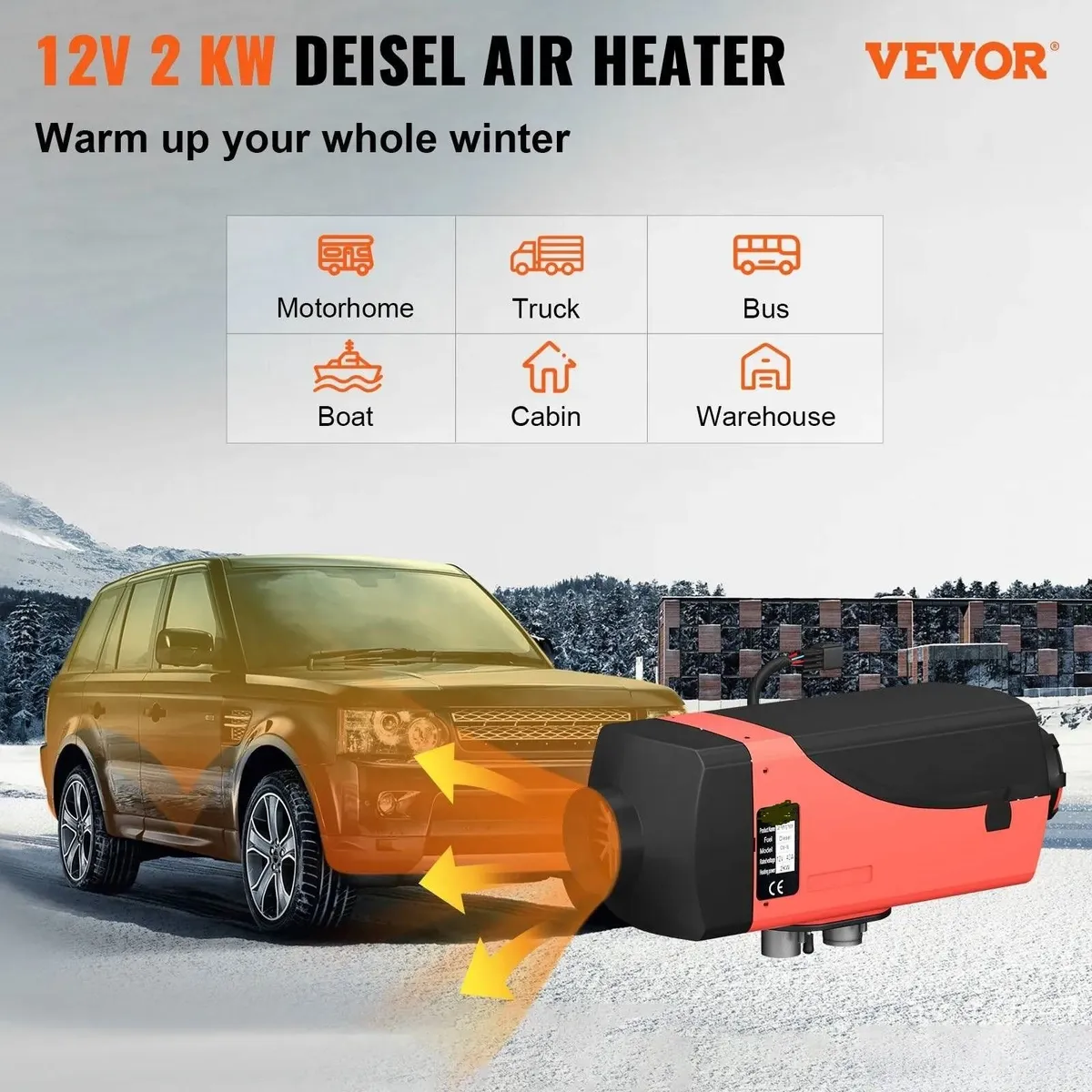 Diesel Heater 12V 2KW Parking Heater with Silencer - Image 4