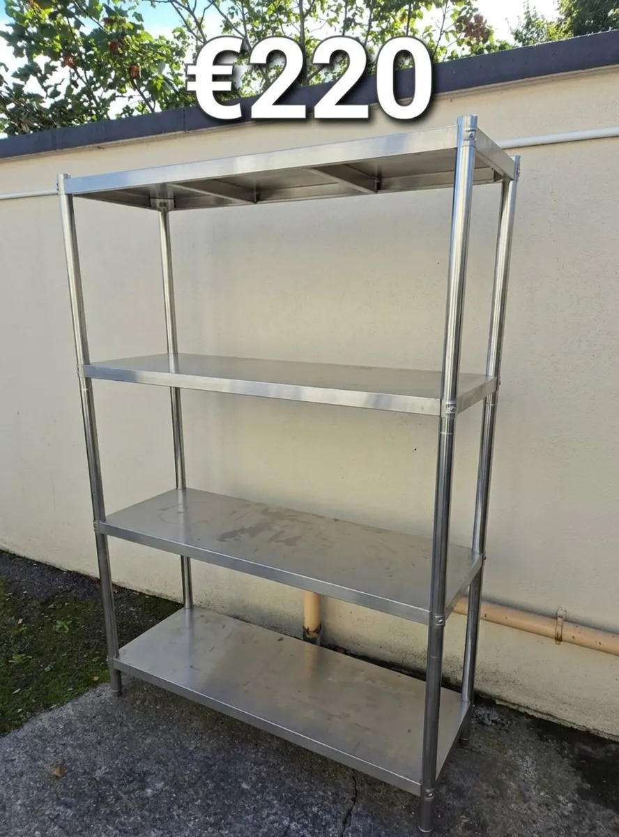 Stainless Steel Catering Shelving Unit - Image 1