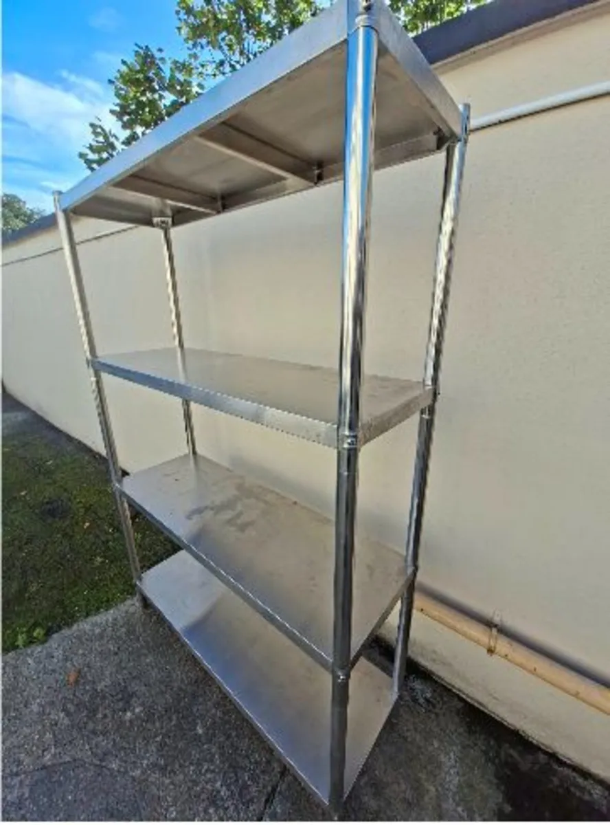 Stainless Steel Catering Shelving Unit - Image 2