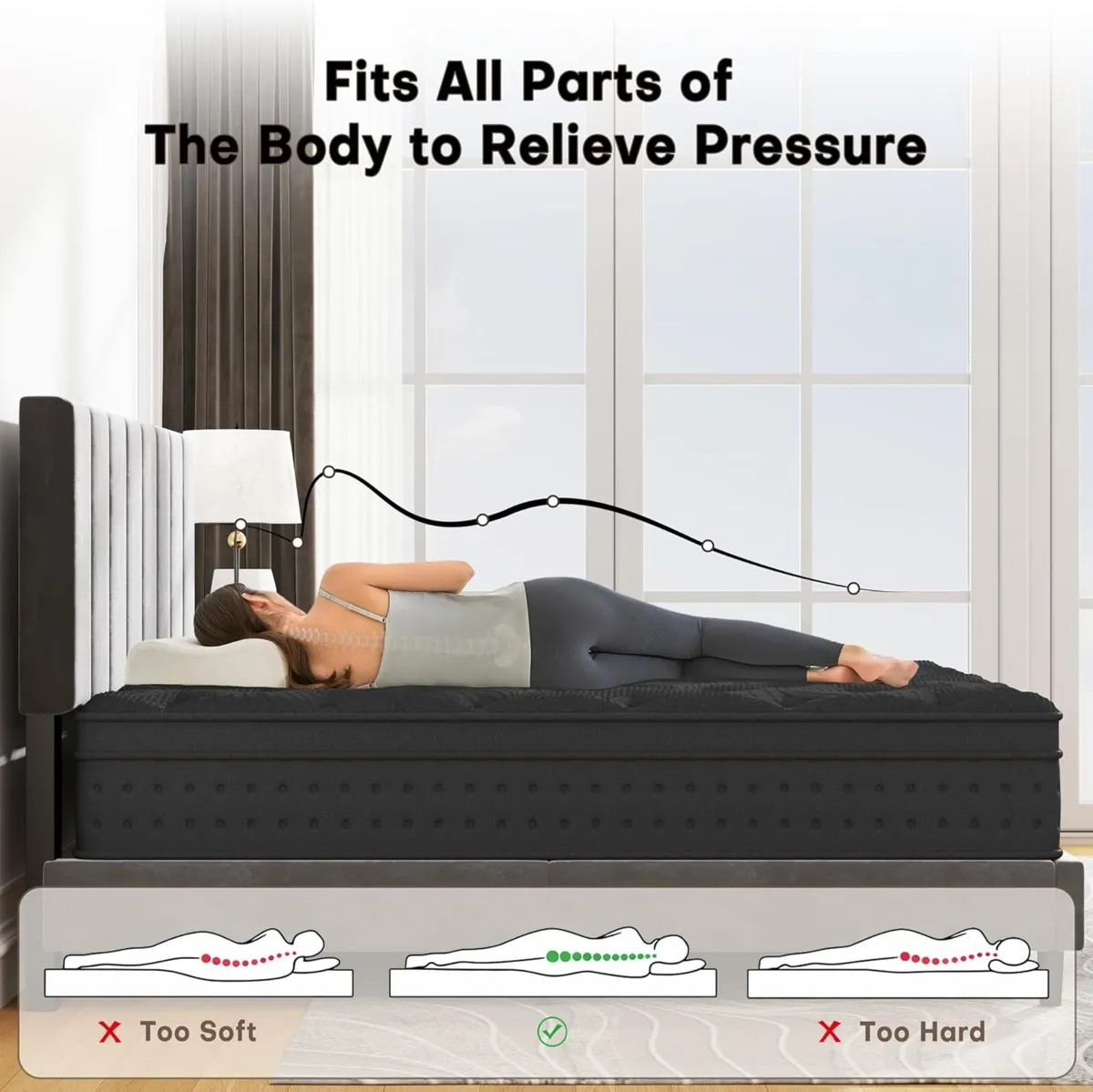 Mattress Gel Memory Foam Pocket Spring - Image 4