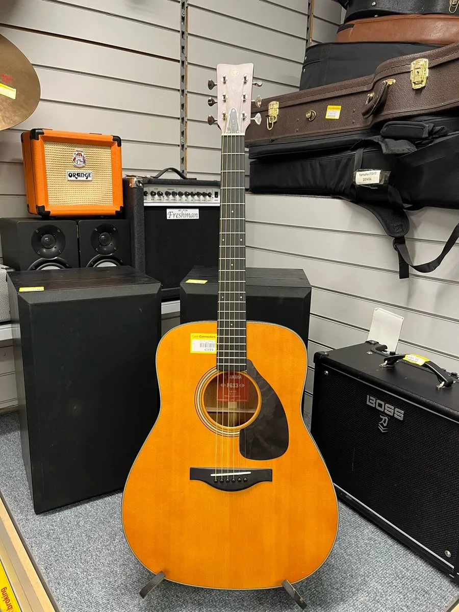 Yamaha FGX3 Red Label Semi Acoustic Guitar - Image 1