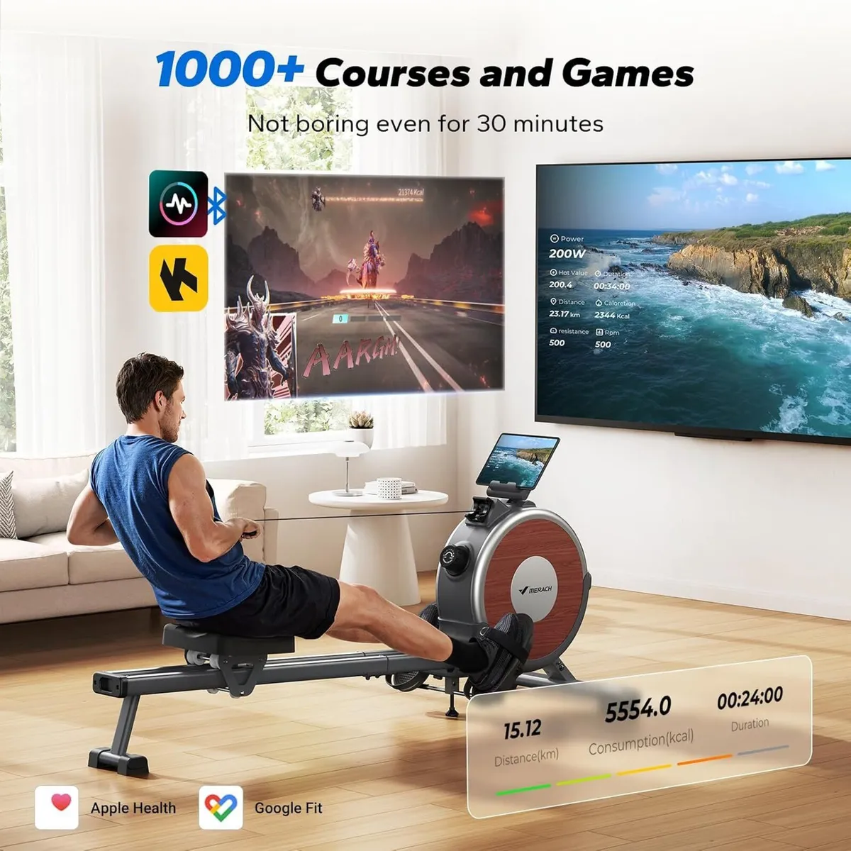 Rowing Machine for Home Gym 16 Resistance Levels - Image 4
