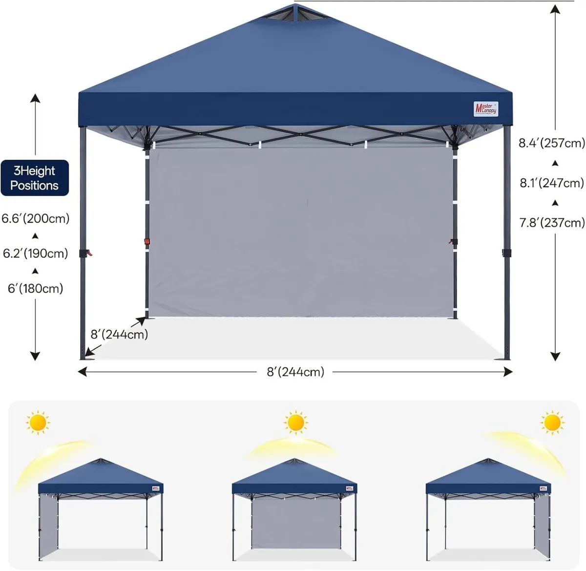 Gazebo Tent with 1 Sidewall - Image 3