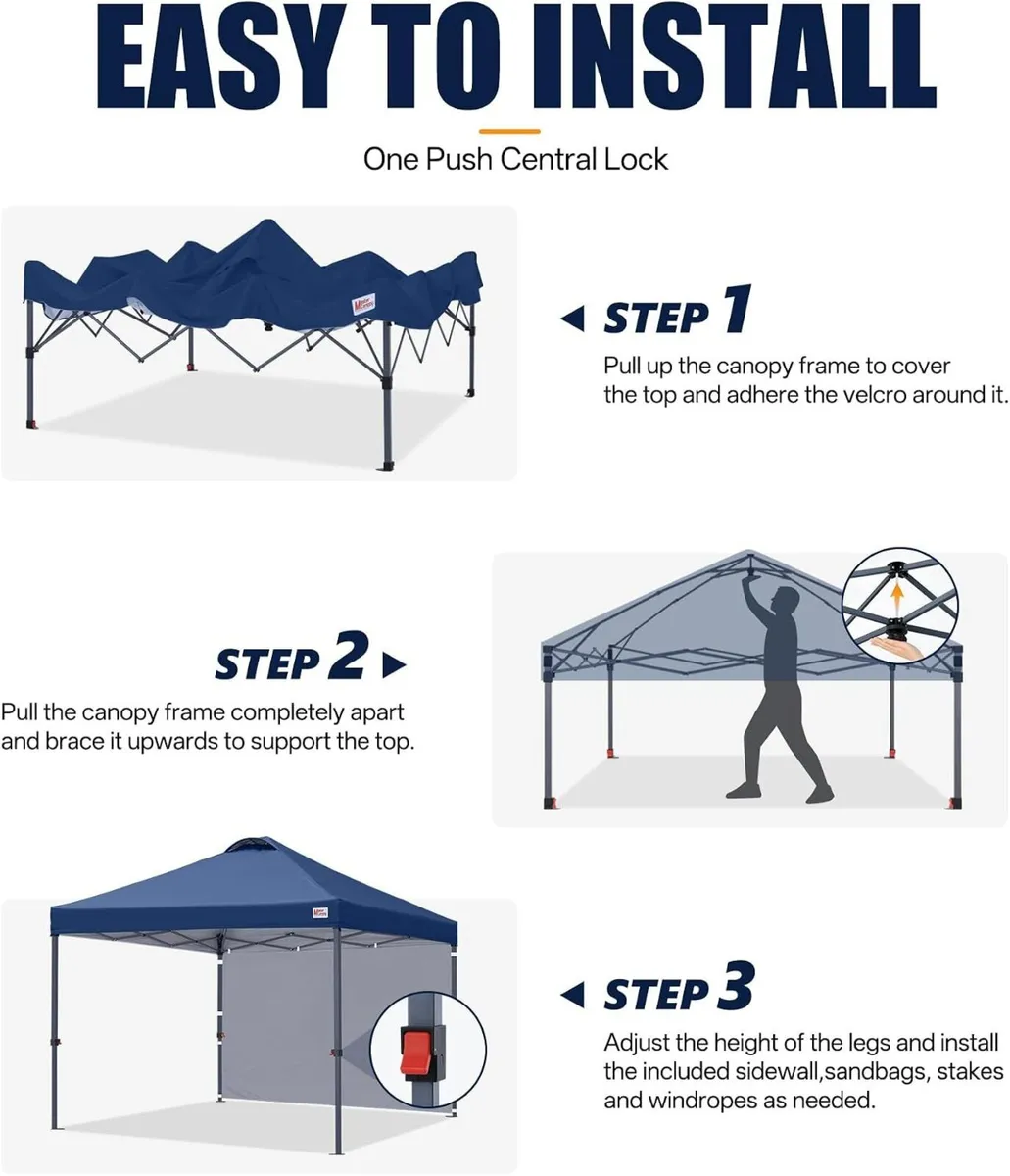 Gazebo Tent with 1 Sidewall - Image 2