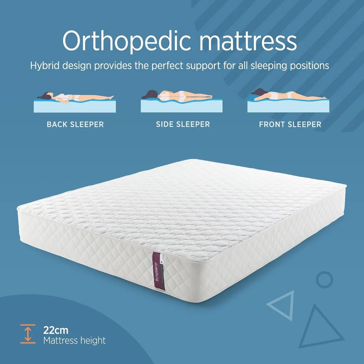 Sleep No. 3 Pocket Sprung Memory Foam Mattress - Image 2