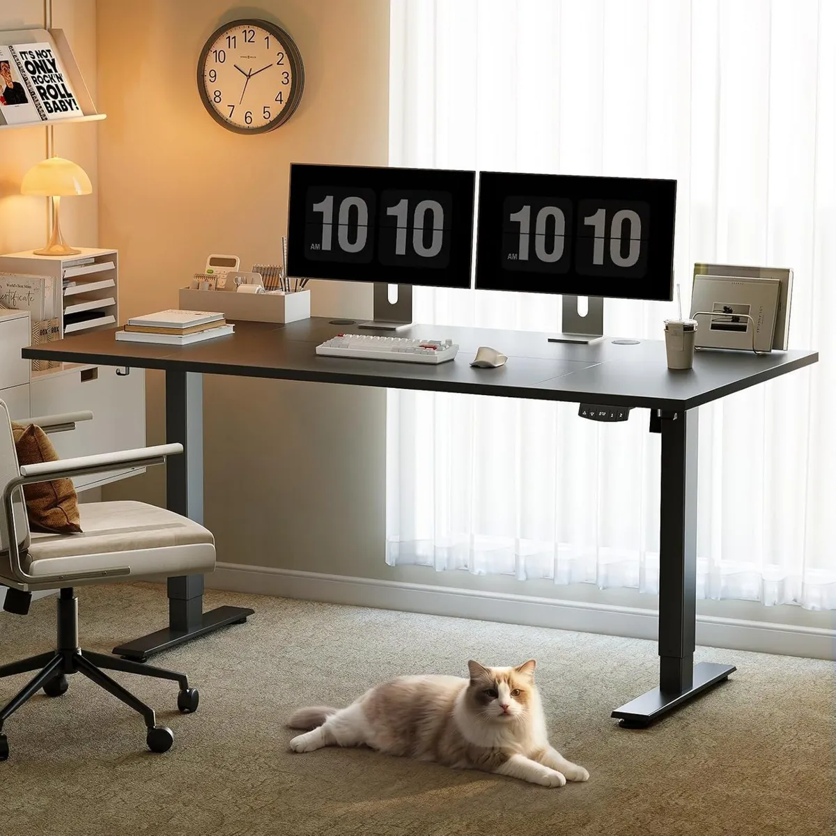 Electric Standing Desk 180x80CM Height Adjustable - Image 2