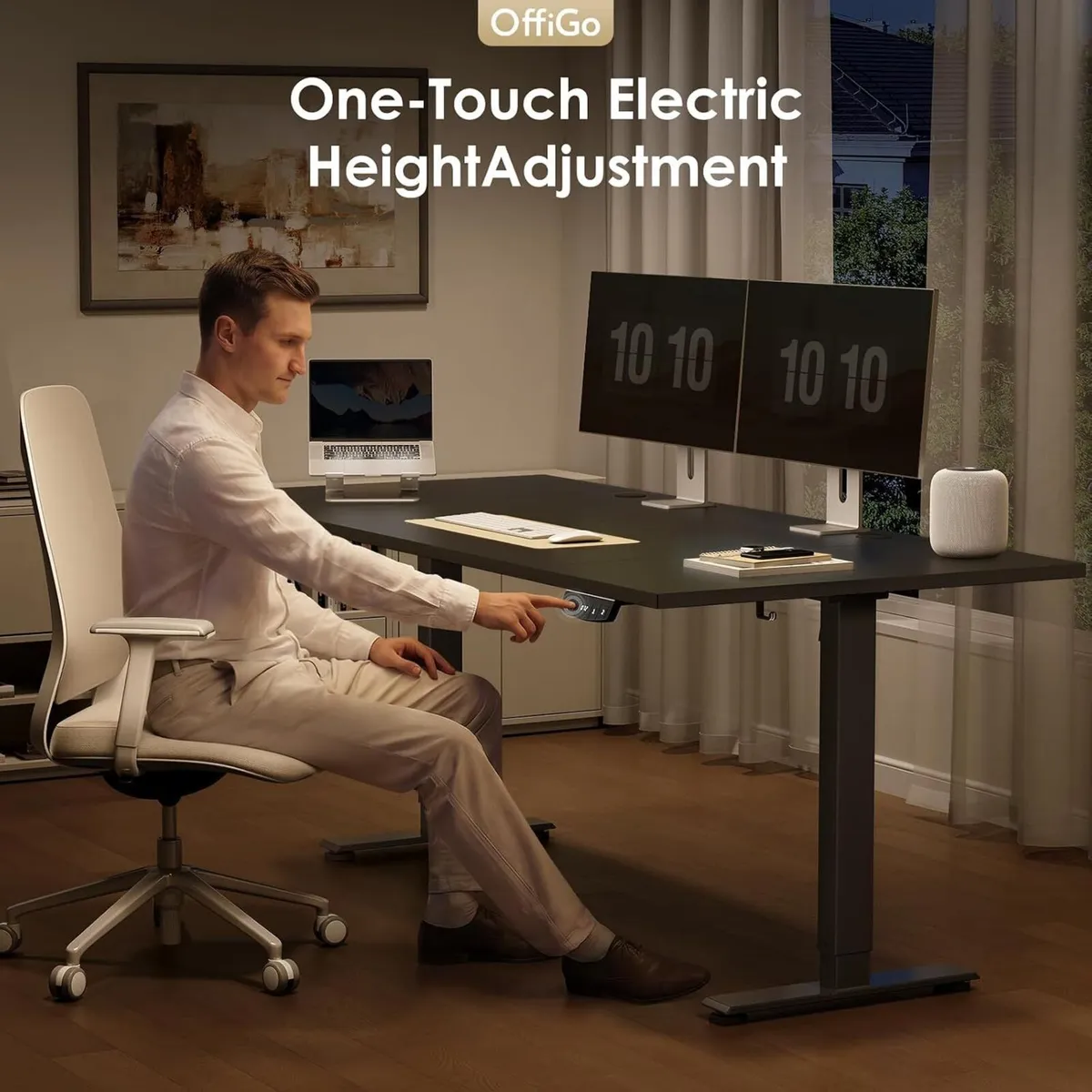 Electric Standing Desk 180x80CM Height Adjustable - Image 4