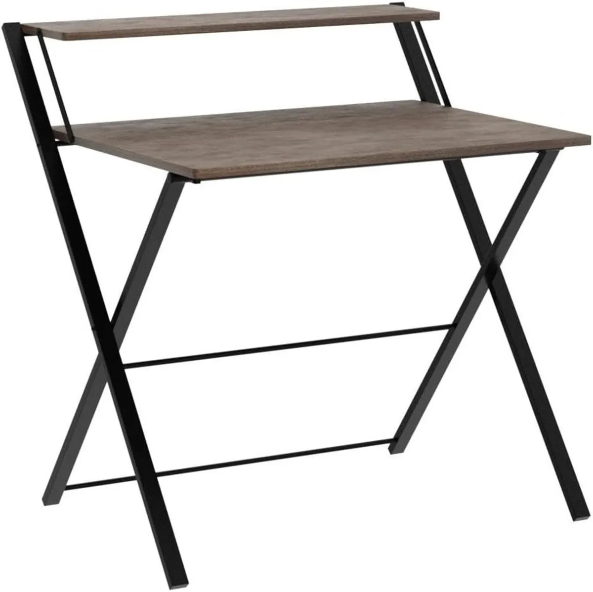 No Assembly Folding Desk Monitor Shelf - Image 4