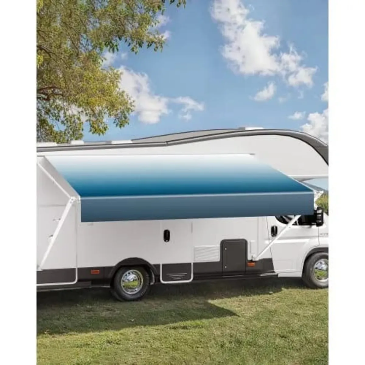 Manual RV Awning Complete Kit, 15' Retractable Awn - Image 1